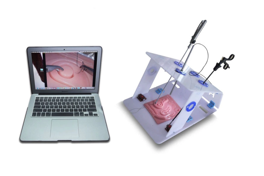 Laparoscopic simulator with USB endoscopic camera, laparoscopic endo-trainer (FULL SET)