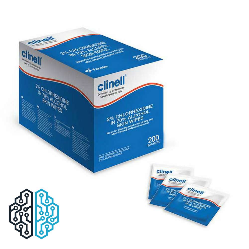 Clinell 2% Chlorhexidine 4% Alcohol Individual Skin Wipes